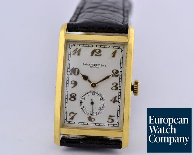Image of Patek Philippe Rectangular 18K Yellow Gold Circa 1920's
