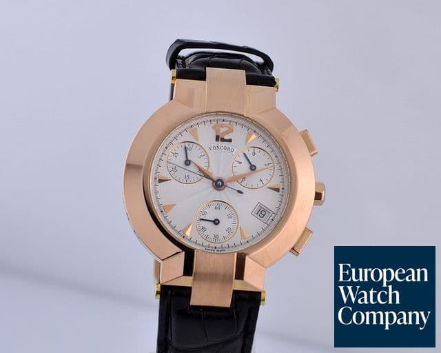Image of Concord La Scala Chronograph 18K Rose Gold Quartz 38MM