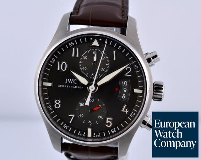 Image of IWC Pilot Spitfire Chronograph SS Grey Dial 43MM