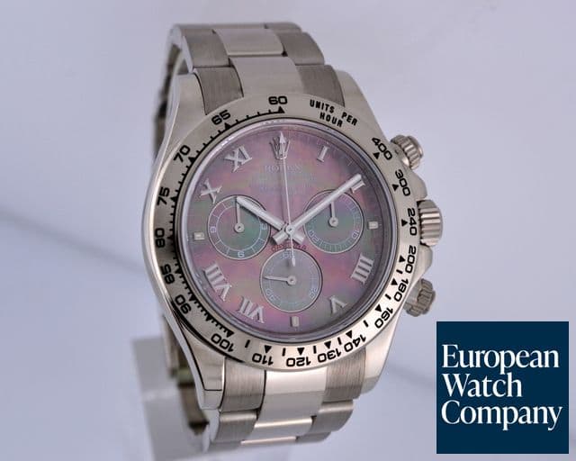 Image of Rolex Daytona 18K White Gold Black Mother of Pearl Z Series (2007) 