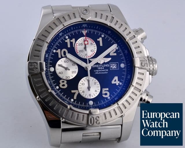 Image of Breitling Aeromarine Super Avenger SS / SS Blue Dial