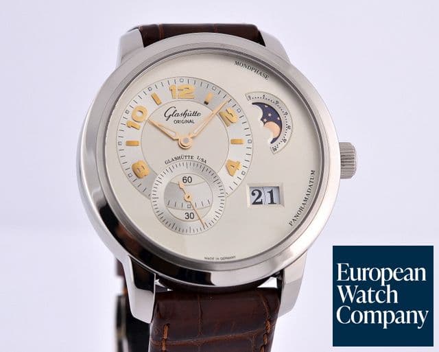 Image of Glashutte Original PanoMaticLunar XL
Silver Dial 18K WG