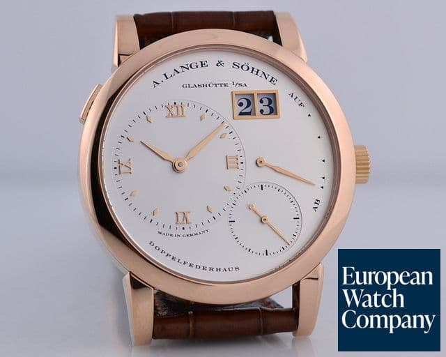 Image of A. Lange and Sohne Lange 1 18K Rose Gold Silver Dial