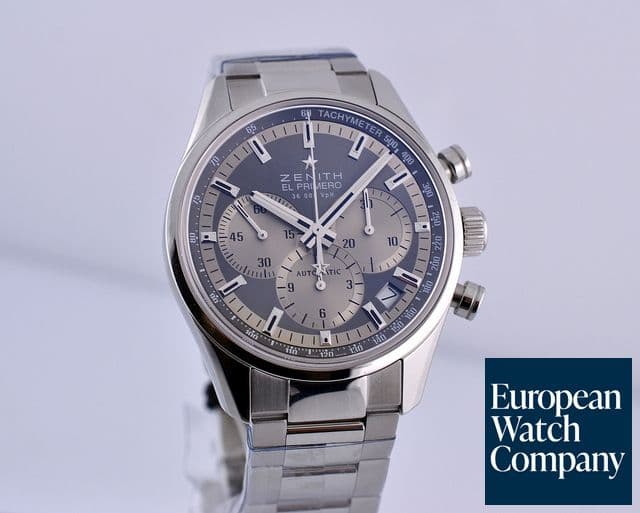 Image of Zenith El Primero 36'000 VPH Chronograph Grey Dial SS/SS 38MM
