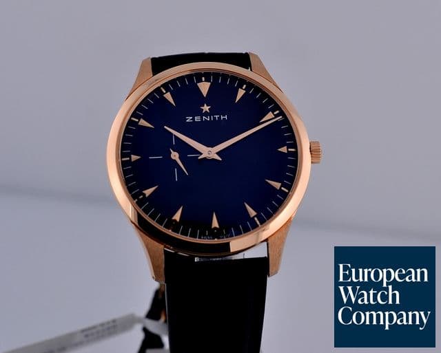 Image of Zenith Heritage Ultra Thin Black Dial 18K Rose Gold UNWORN