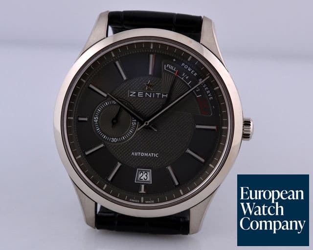 Image of Zenith Captain Power Reserve
18K White Gold on Strap Grey Dial 40MM
