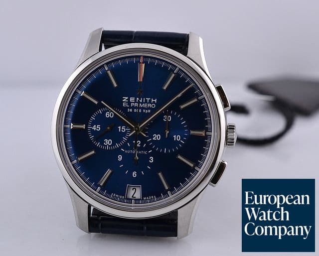 Image of Zenith Captain Chronograph 
Limited Blue Dial SS 44MM