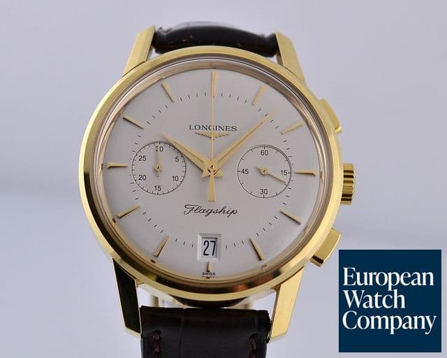 Image of Longines Flagship Heritage Chronograph
18K Yellow Gold 37.8MM


