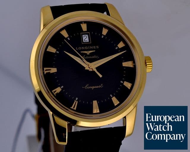 Image of Longines Conquest Heritage
18K Yellow Gold
Black Dial 40MM