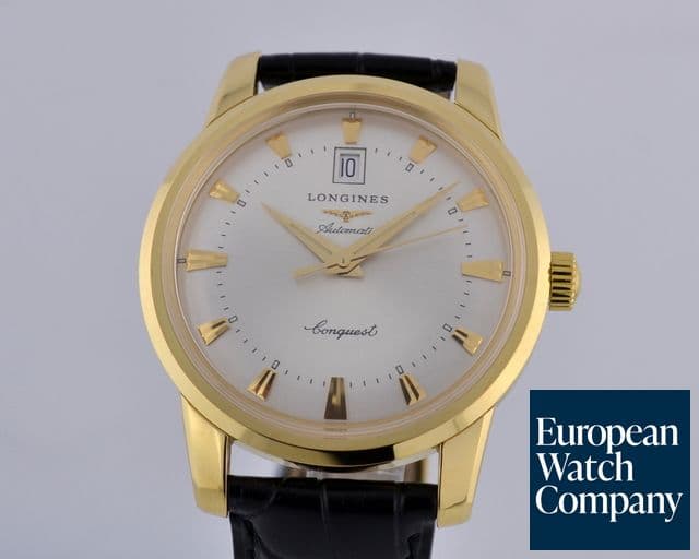 Image of Longines Conquest Heritage
18K Yellow Gold
Silver Dial 40MM