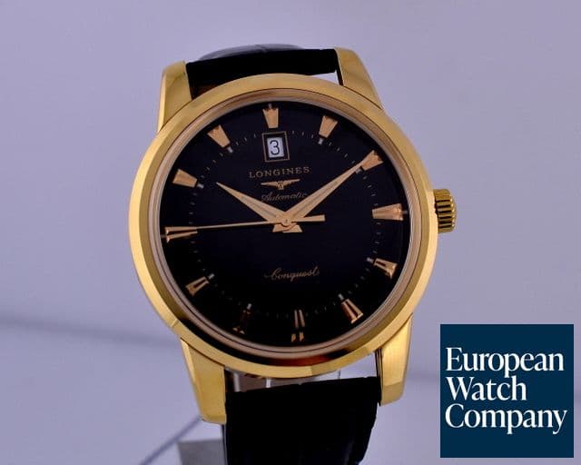 Image of Longines Conquest Heritage
18K Yellow Gold
Black Dial 40MM