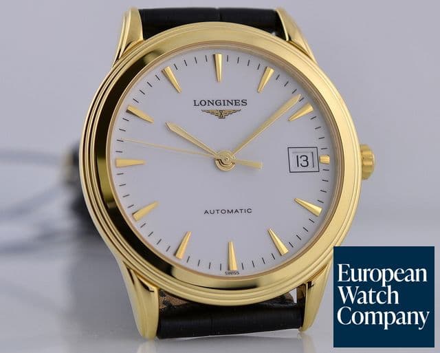 Image of Longines Flagship Classic Automatic White Dial 
18K Yellow Gold 35.6MM




