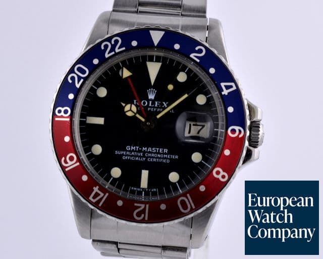 Image of Rolex GMT Master Blue / Red "Pepsi" Bezel Circa 1971