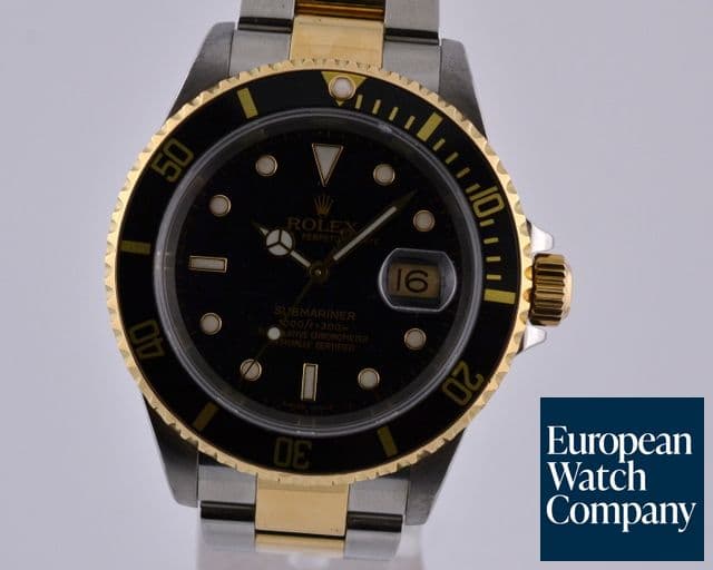 Image of Rolex Submariner SS / 18K Yellow Gold Black Dial P Series (2001)