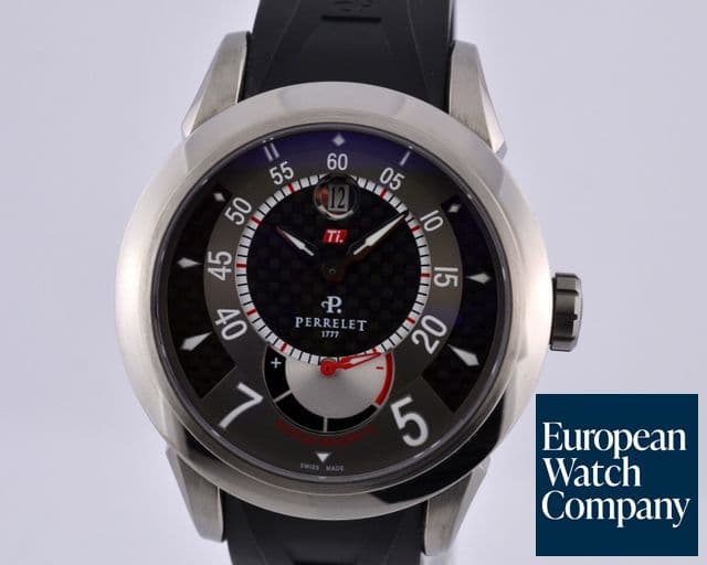 Image of Perrelet Louis-Frederic Titanium / Rubber Power Reserve 43.5MM