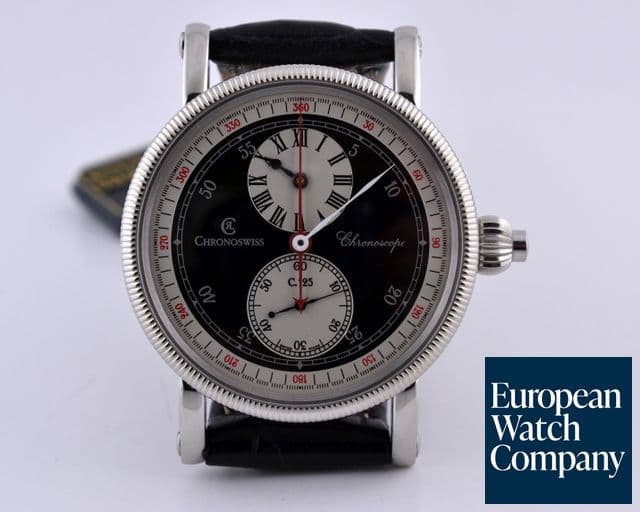 Image of Chronoswiss Chronoscope SS Black Dial 