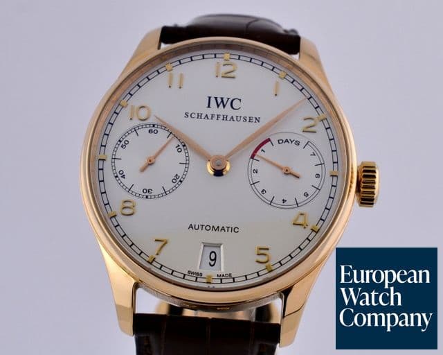 Image of IWC Portuguese 7 Day Automatic 18K Rose Gold 42MM