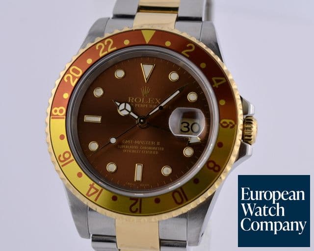 Image of Rolex GMT Master II Root Beer Dial 18K / SS Y Series (2003)