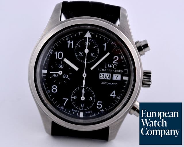 Image of IWC Pilot Chronograph SS Black Dial 38MM