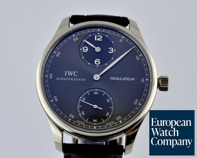 Image of IWC Portuguese Regulator 18K White Gold Grey Dial 43MM