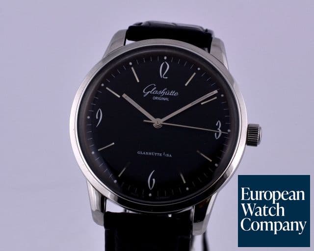 Image of Glashutte Original Senator Sixties SS Black Dial 
