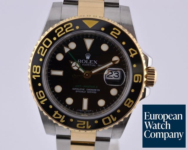 Image of Rolex GMT Master II SS / 18K Black Dial Ceramic Bezel
