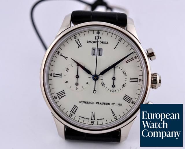 Image of Jaquet Droz Chrongrapho Grande Date 18K WG Ivory Dial 