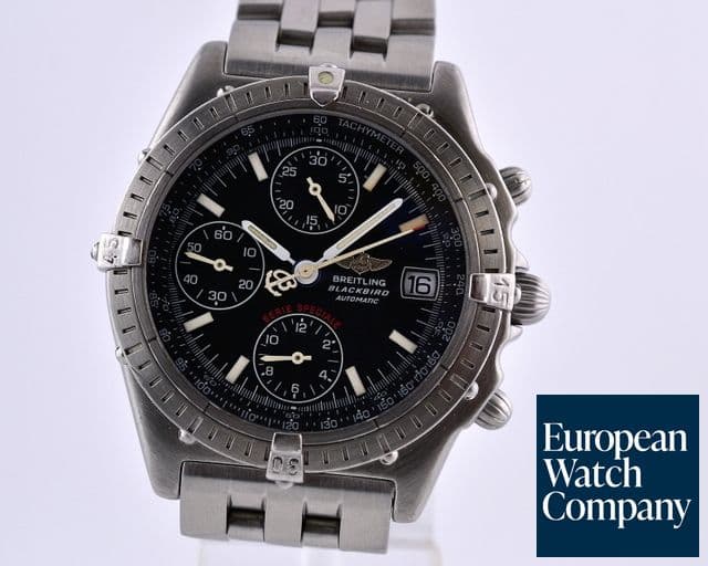 Image of Breitling Chronomat Blackbird SS Serie Speciale Black Dial
