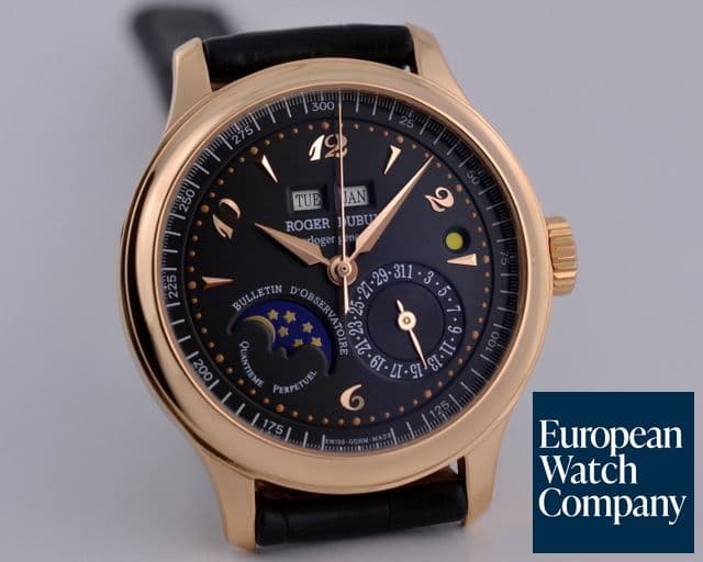 Image of Roger Dubuis Hommage Perpetual Calendar Black Dial 18K RG