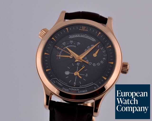 Image of Jaeger LeCoultre Master Geographic 18K RG Black Dial 38MM