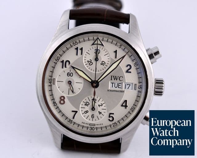 Image of IWC Pilot Spitfire SS Silver Dial 