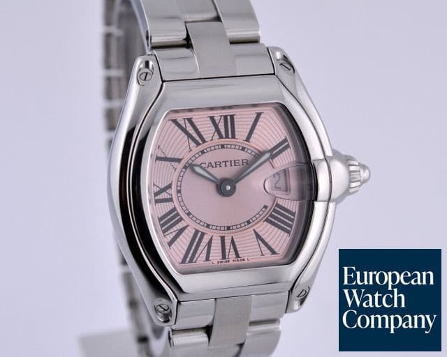 Image of Cartier Roadster Ladies SS/SS Pink Dial