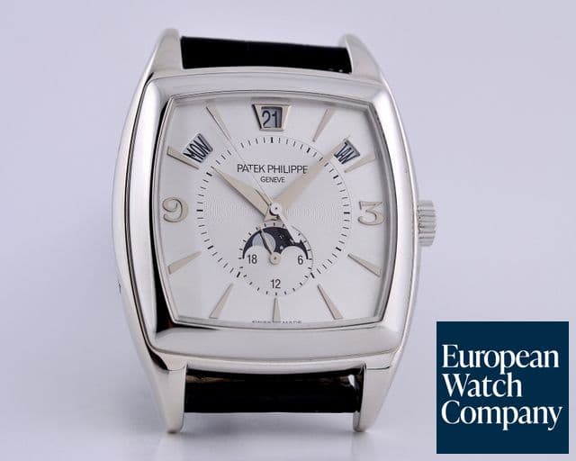 Image of Patek Philippe Gondolo Calendario 18K WG Silver Dial 