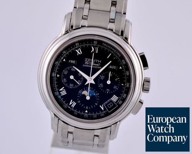 Image of Zenith Chronomaster Moon Black SS German Calendar 
   
