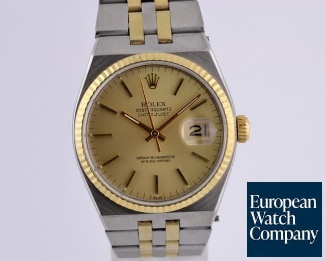 Image of Rolex OysterQuartz 18K / SS Champagne Dial