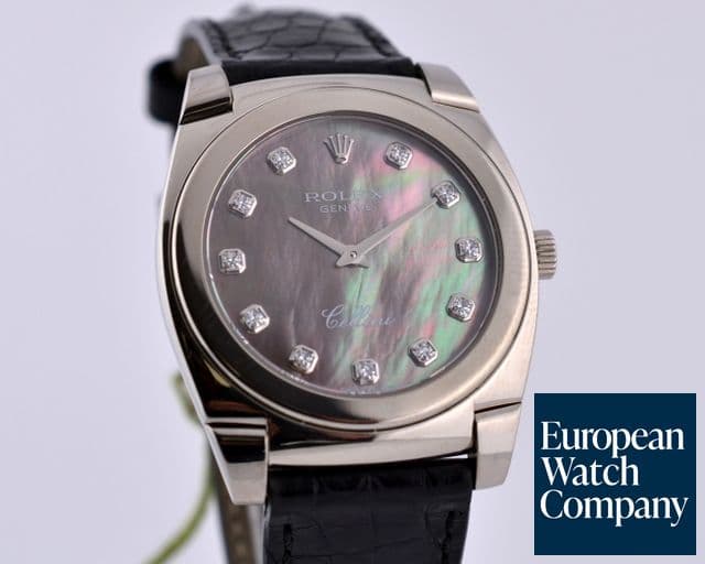 Image of Rolex Cestello Cellini 18K WG MOP Diamond Dial