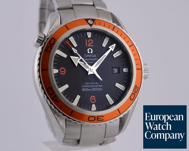 Image of Omega Seamaster Planet Ocean Co-Axial SS/SS Orange Bezel 