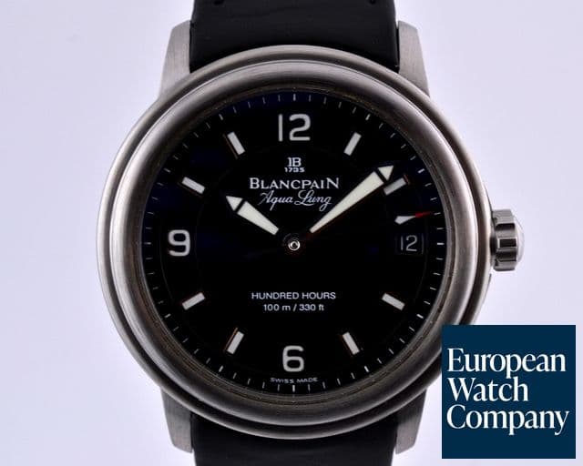 Image of Blancpain Leman Aqualung Ultra Slim SS / Rubber
