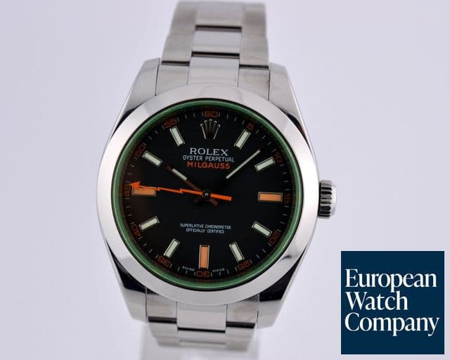 Image of Rolex Milgauss Green Crystal Anniversary 