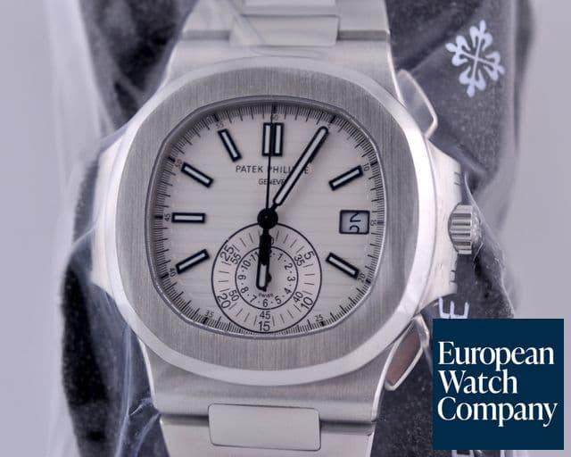 Image of Patek Philippe Nautilus Chronograph White Dial SS UNWORN