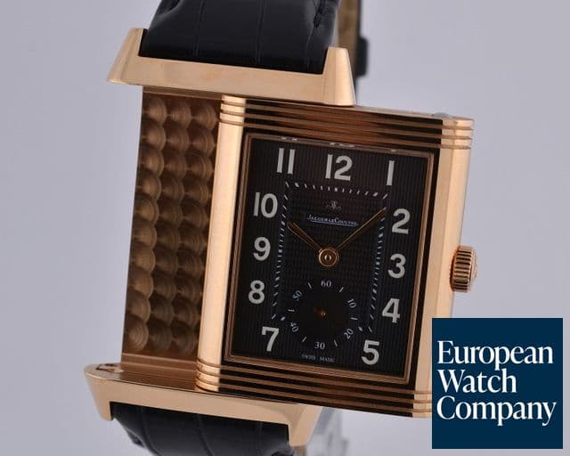 Image of Jaeger LeCoultre Grande Reverso 976 18K Rose Gold Black Dial UNWORN