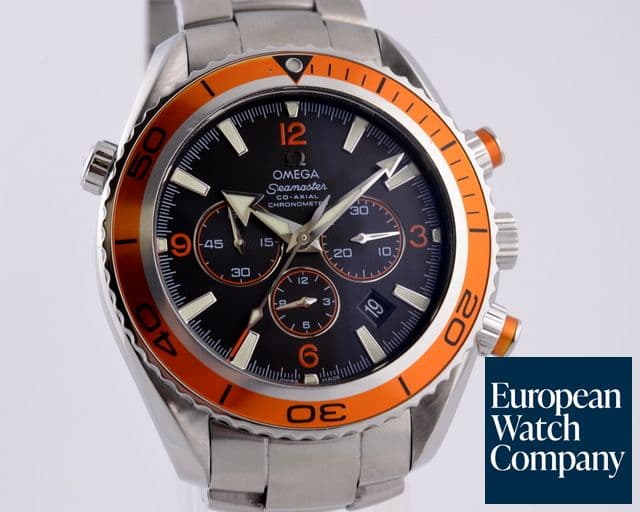 Image of Omega Seamaster Co Axial Planet Ocean SS/SS Orange Bezel 45.5MM