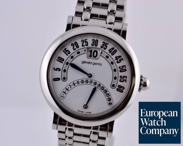 Image of Gerald Genta Arena Bi-Retro White Dial SS / SS