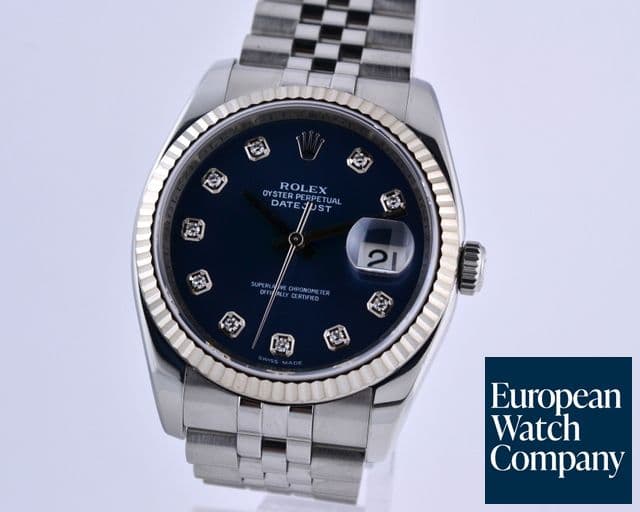 Image of Rolex Datejust SS Jubilee Blue Diamond Dial 