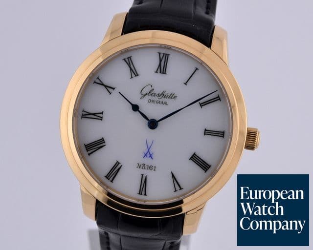 Image of Glashutte Original Senator Meissen Porcelain Dial 18K RG