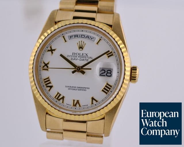 Image of Rolex Day-Date President 18K YG White Dial Roman 