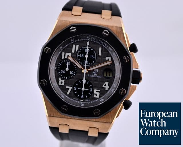 Image of Audemars Piguet Offshore Rubberclad 18K Rose Gold / Rubber 