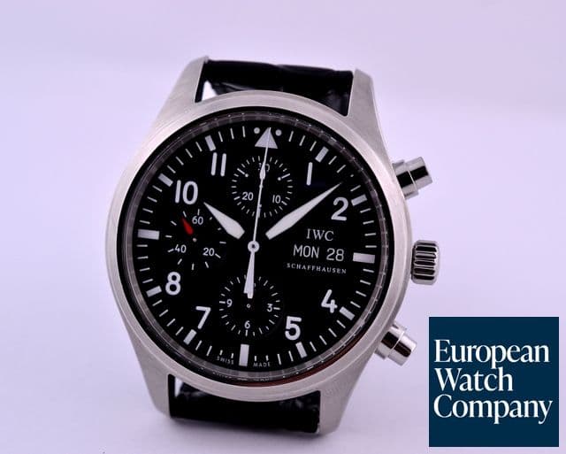 Image of IWC Pilot Chronograph SS / Alligator 