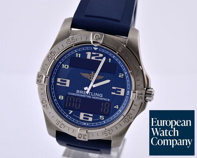 Image of Breitling Aerospace Avantage Blue Dial Titanium / Rubber 
