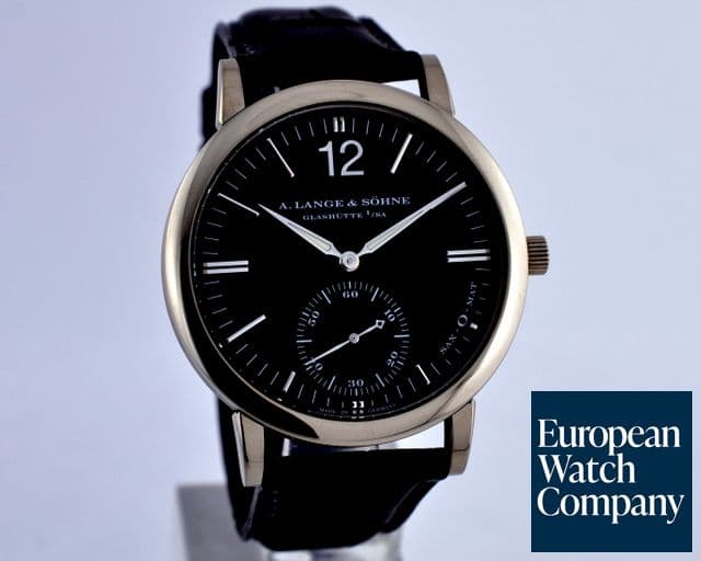 Image of A. Lange and Sohne Langematik 18K WG Black Dial